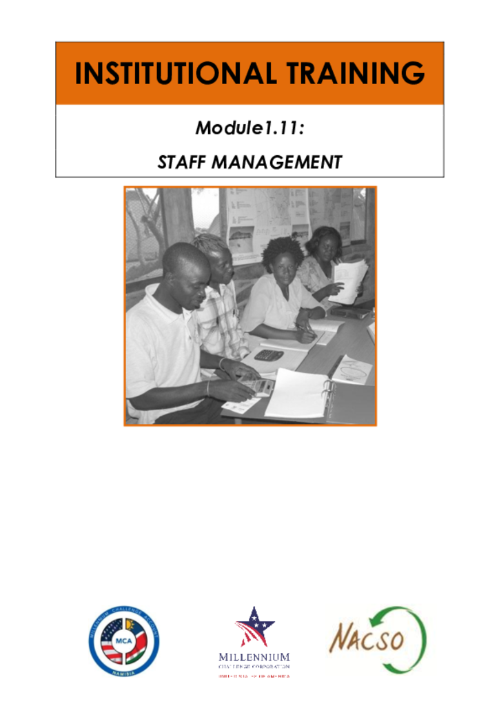 1.11 Staff Management