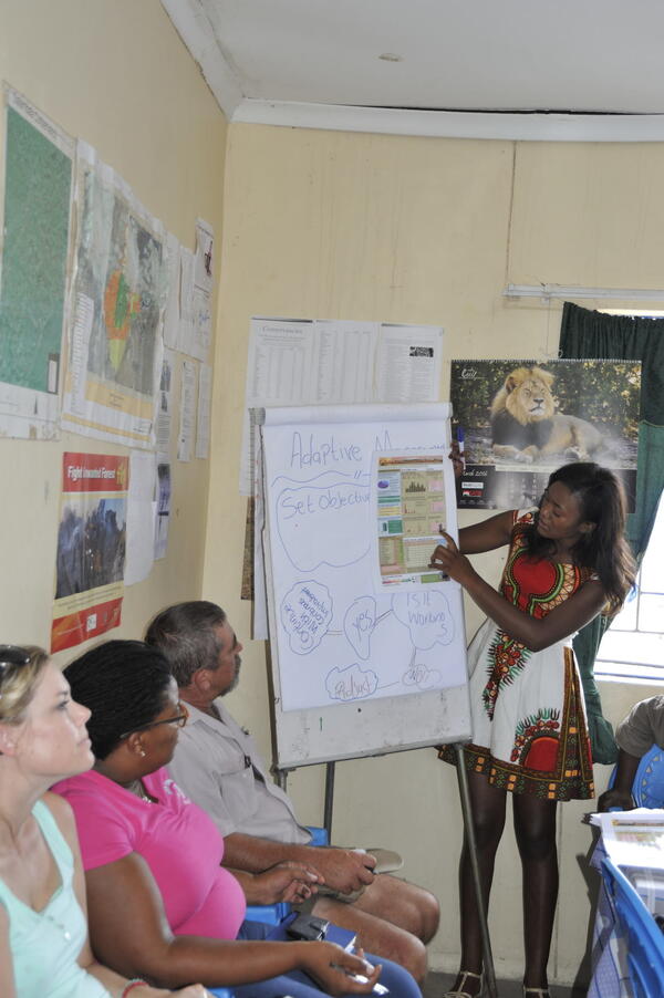 Hilma assisting communities with Adaptive Management Planning