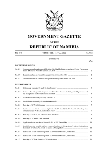 Ozonahi, Ambrosius Haingura Community Forests Gazette 2022